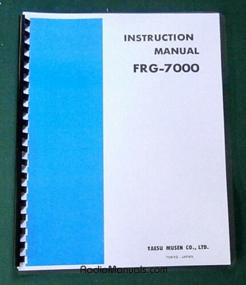 Yaesu Instruction Manuals And Service Manuals